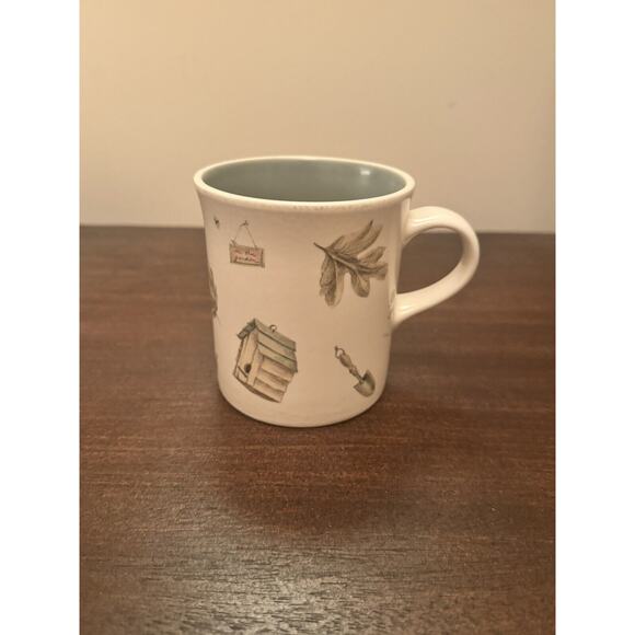 Pfaltzgraff Portfolio Naturewood Replacement 8oz Coffee Tea Mug Cup Garden Birds - Picture 1 of 14
